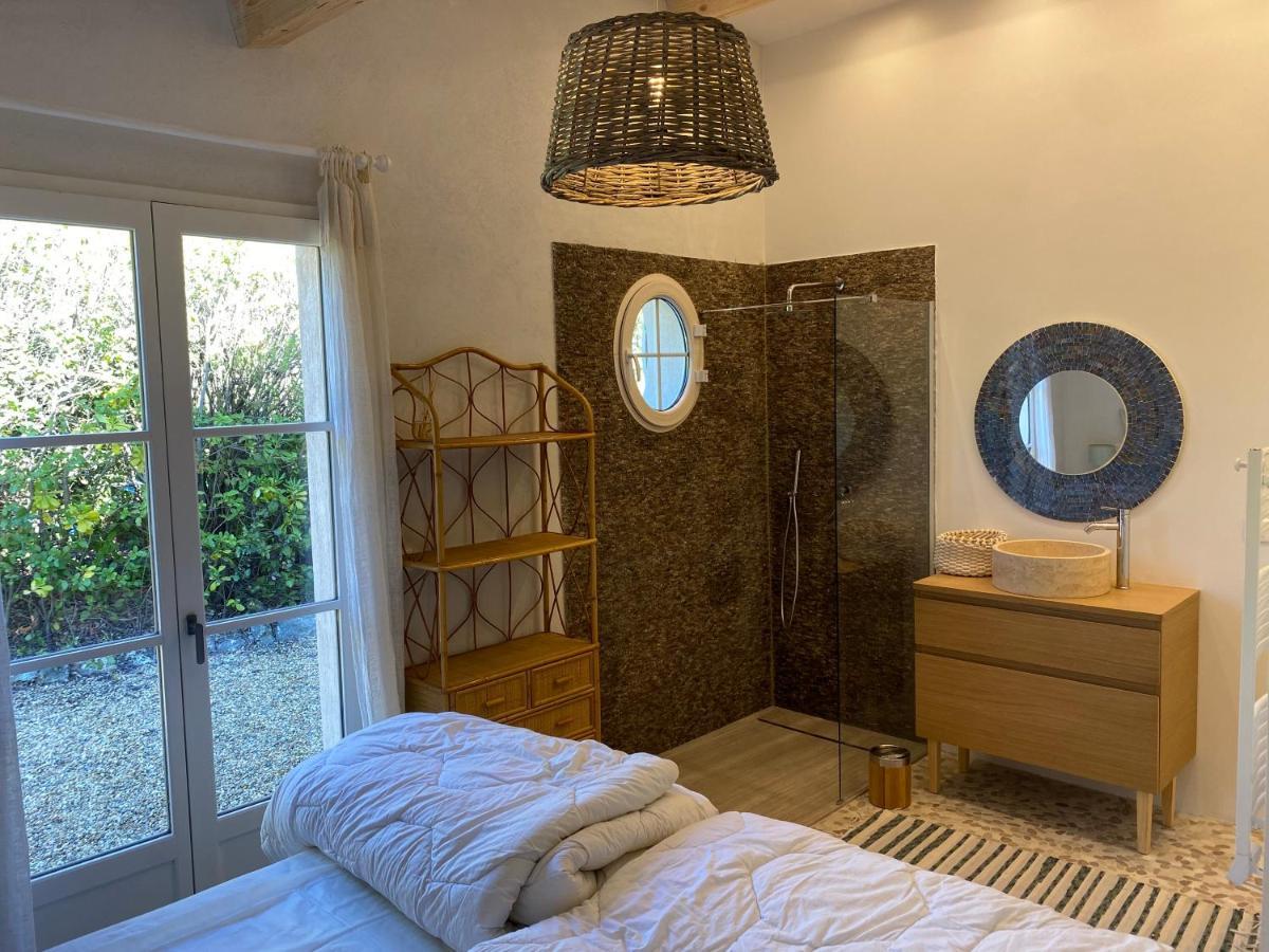 Lovely "Provence" Villa With Sea View, Private Heated Pool, Airco And Beautiful Garden 그리모 외부 사진