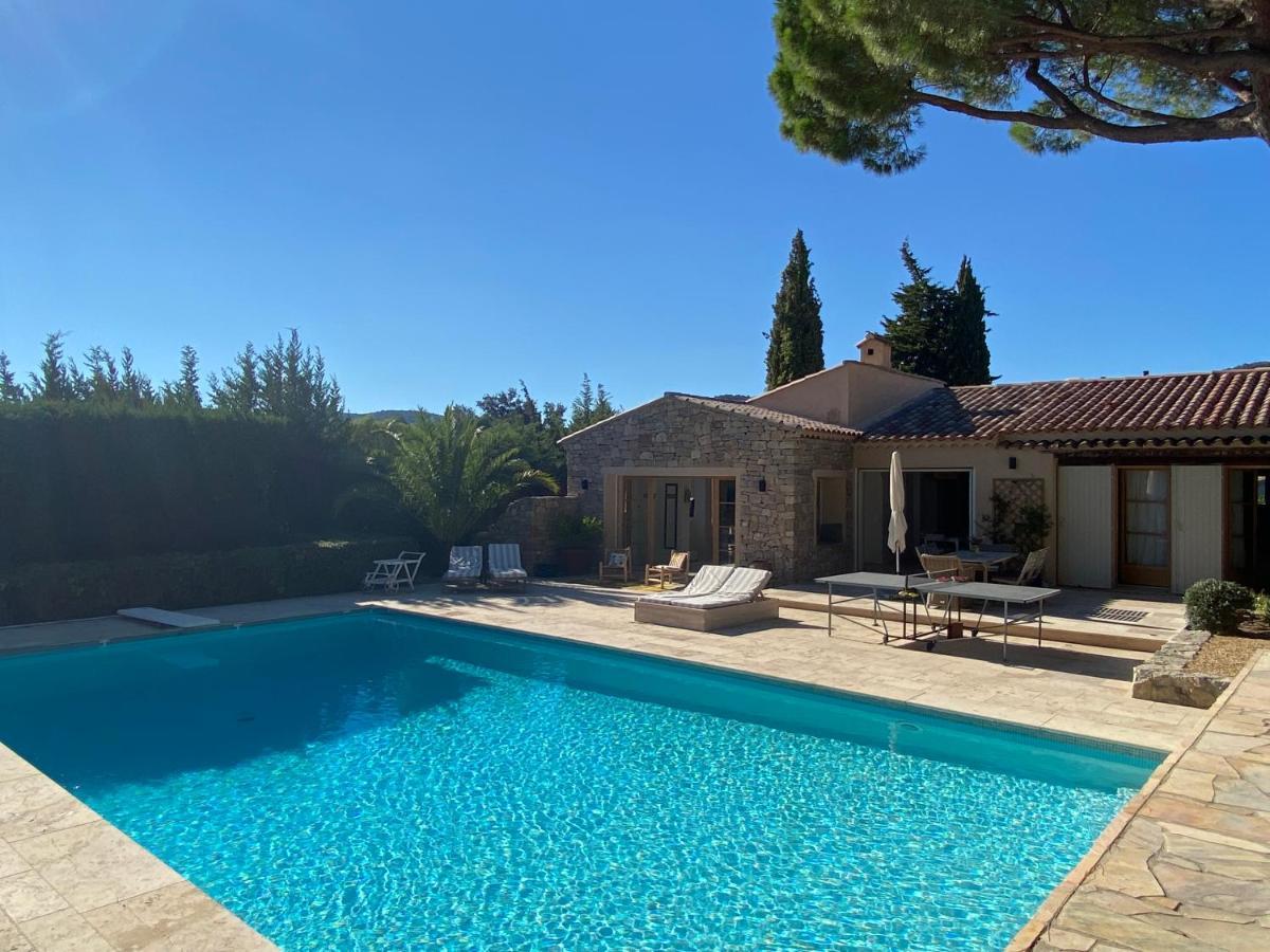 Lovely "Provence" Villa With Sea View, Private Heated Pool, Airco And Beautiful Garden 그리모 외부 사진