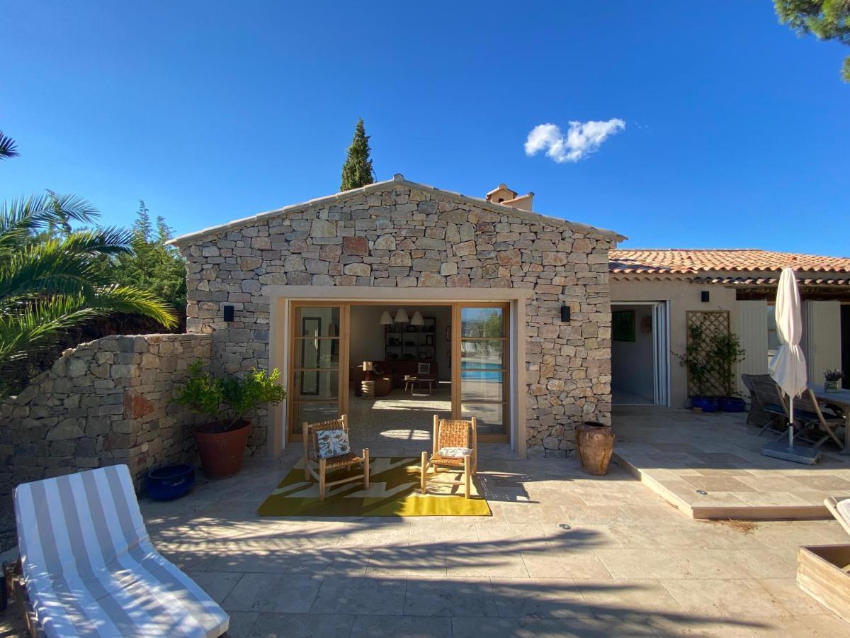 Lovely "Provence" Villa With Sea View, Private Heated Pool, Airco And Beautiful Garden 그리모 외부 사진